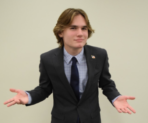 Emmett Beeson poses for team pictures